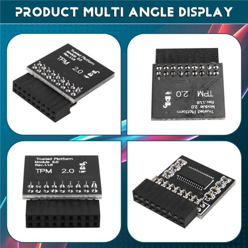 Modulo di Sicurezza TPM2.0 per Schede Madri As.Rock LPC 18 Pin Modulo TPM per Rack ASRock
