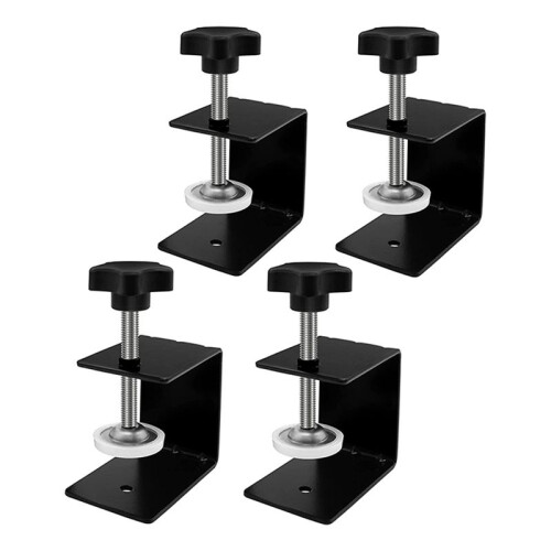 Drawer Front Panel Installation Clamp Hardware Jig C Clamp 3mm Thicker Drawer Drill Hole Guide U Clamp(4 Pack) 1
