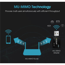 EDUP 1300Mbps USB WiFi Adapter Dual Band Network Card 5G 2.4GHz Wireless AC USB Adapter for PC Desktop Laptop Win11
