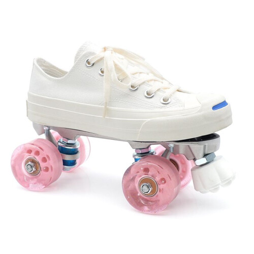 2 Pezzi Roller Skate Toe Stops Pattini Toe Stopper Roller Skate Stoppers Skating Practice Training Aids Bianca 1