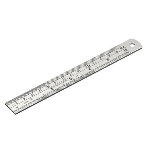 Double Side Metric Royal Ruler Steel Construction for-150mm