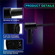 Perslucht Duster-51000RPM-Keyboard-Cleaner - Goed Vervangen Perslucht Can - Herbruikbaar Geen Ingeblikte Air Duster