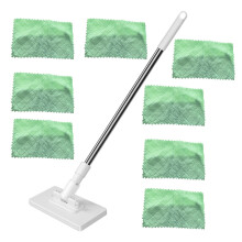 130cm Long Cleaning Mop Automatic Touch Freely-mop and 8 cloth