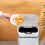 Trash Can for Kitchen House  Home Dustbin Wastebasket Bathroom Automatic Sensor Trash Can Garbage White 15L 3