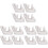 12Pcs Ceramic Ocarina Holder White Hand-Shaped Portable Display Stand 3