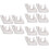 12Pcs Ceramic Ocarina Holder White Hand-Shaped Portable Display Stand 7