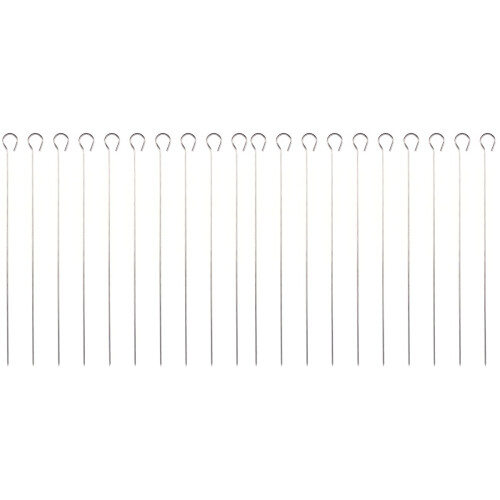 50Pcs Premium Stainless Steel Bbq Baking Needles Silver Rust-Free 1