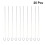 50Pcs Premium Stainless Steel Bbq Baking Needles Silver Rust-Free 8