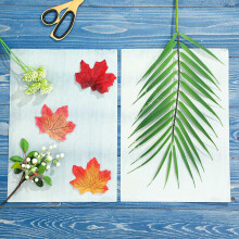 50 Ark Sunprint Paper Kit Vit Blues-Papper HöGkäNsligt Sun-Papper DIY Sun-Tryckpapper (A4/8,27 X 11,69 Tum)