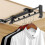 Pack de 2 VarãO ExtensíVel para Cabide ExtensíVel para Roupeiro Cabide de VarãO AjustáVel 4