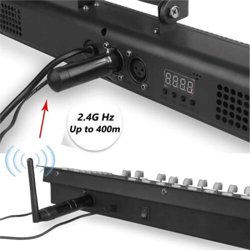 DMX512 Wireless ISM XLR Receiver Transmitter for DJ Disco Party, Stage Lighting Controller with Moving  US Plug 2