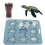 Dishwasher Safe Turtles Ice Cubes Mold Silicone Easy-brown 5