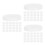150Pcs White Round Plastic End Caps for Cardboard Mailing Tubes 6