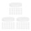 150Pcs White Round Plastic End Caps for Cardboard Mailing Tubes 7