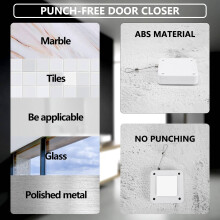 Punch-Free Automatic Sensor Door Closer Automatically Close for All Doors