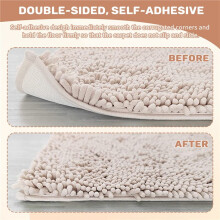 8 PCS Rug Grippers for Area Rugs,Non Slip Rug Grippers for Hardwood Floors,Anti Slip Carpet Pads for Tile/Wood Floor