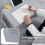 Foldable Laptop Table for Bed,Lap Desks Bed Laptops Trays for Eating and Laptops Stand Lap Table,Computer Tray(Gray) 6