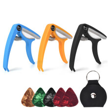 New Guitar Capo for Acoustic and Electric Guitars - 5 Picks Guitar Accessories,Yellow