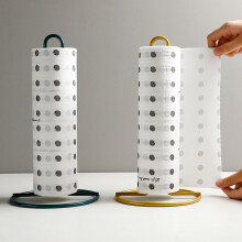 Paper Towel Rack Kitchen Cling Film Storage Roll Paper Holder Desktop Oil-Absorbing Paper Holder Kitchen Supplies(Gold)