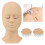 Replacement Eyelids for Eyelash Mannequin , Removable Eyelid with Eyelashes Extension Training Lash Mannequin 6