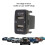 Car Dual USB3.0 Fast Charge con Display Voltmetro Caricabatteria da Auto Nero e Rosso per 10