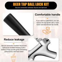 Beer Faucet  Lock Kit, Homebrew Draft Beer Tap Cornelius & Corny Keg Liquid  Lock Picnic Party Beer  Set