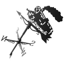 Dampfzug Silhouette Wetterfahne Wetterfahne Wetterhahn für Garten Terrasse Hof Ornament