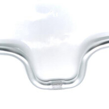 530mm Handlebar Aluminum Alloy 25.4mm M-TYPE Rise 140mm Handle Bar for Folding Bike Bicycle Hand,Black