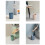 Badezimmer MüLl Eimer Kleine BüRo Eimer Kunststoff Altpapier MüLl Eimer Moderner MüLl Eimer für Badezimmer Schlafzimmer und Wohnzimmer Weiß 10