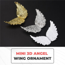 Ali D'Angelo nel Plastica da 36 Pezzi per Artigianato, Toppe Ornamentali per Ali D'Angelo Bianche 3D, per Decorazioni per Feste, Artigianato DIY