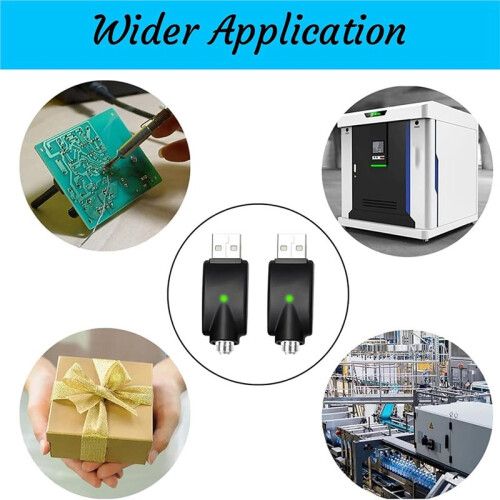 2-Pack USB Charger for Wireless Soldering Irons with LED Indicator and Overcharge Protection 2