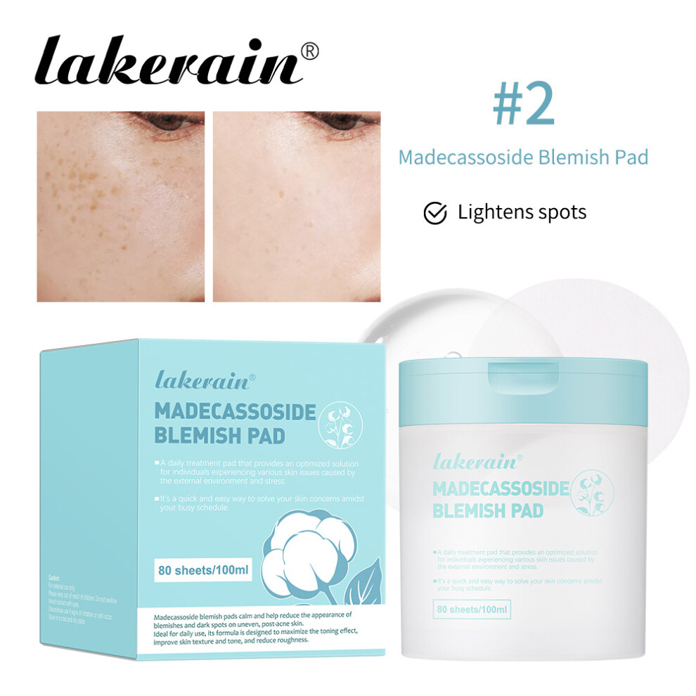 (#2Madecassoside Blemish Pad) Lakerain toner cotton tablets cotton pad wet compress facial hydrating bao moisturizing lotion