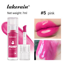 (#5 pink, 7ml) Lakerain duck lip plumping oil mirror lip glaze moisturizing lip gloss bao moisturizing lip gloss