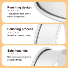 6 Pack 4 Inch Double Rolled English Muffin Rings, Stainless Steel Crumpet Rings, Tart Rings, Round