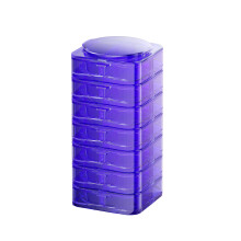 Boîte à médicaments Portable et Miniature, distributeur-Violet 7