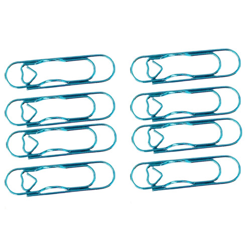 8Pcs/pack Strong Carbon Steel Heart Clips Suitable For-Blue