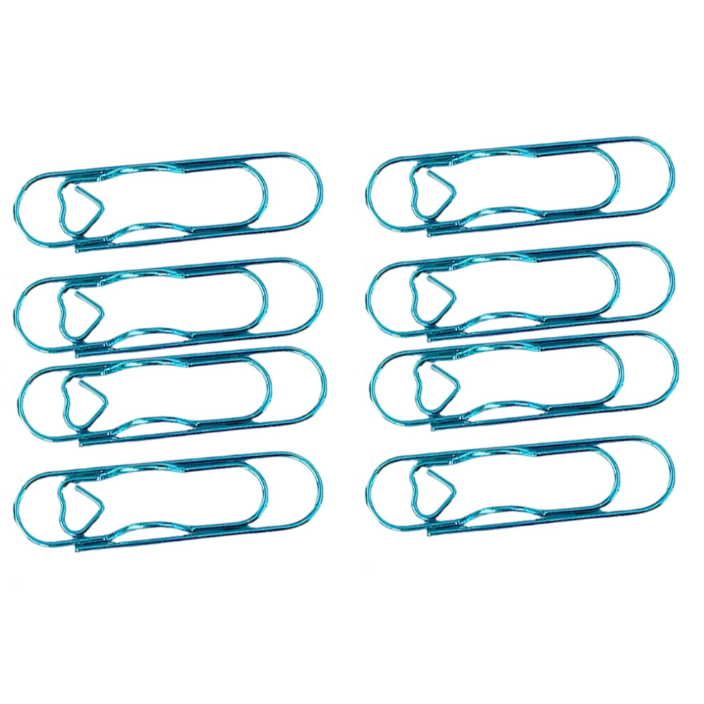 8Pcs/Pack Strong Carbon Steel Heart Clips Suitable For-Blue 7627001385252