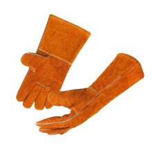 Heavy Duty Leather Work Gloves Ideal For Welding Cutting And