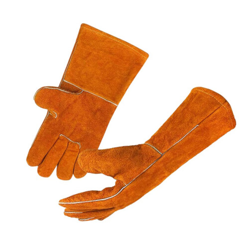 Heavy Duty Leather Work Gloves Ideal For Welding Cutting And