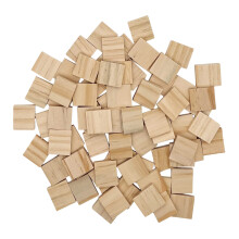 100 stuks natuurlijke houten kubussen-18 20 5 mm houtsnippers