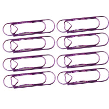 Decoratieve hartpaperclips Gegalvaniseerde koolstofstaal-Paars