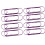 8PCS Unique Love Shape Document Clips Full of Durability-Purple 1