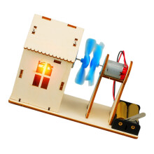 Veilige windenergiegenerator Natuurkunde Experiment Handgemaakte
