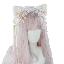Trendy Anime Animal Ear Hairpiece Cosplay headbands Gift-Pink