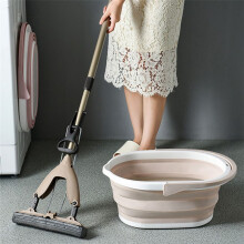 Seau à Eau Pliable Rose 1Pcs, Seau en Plastique de Nettoyage ExtéRieur, Seau de Stockage de VêTements, Accessoires de Tri des DéBris