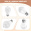 85-265V E27 PIR Motion Sensor Lamp 12W Bulb with Motion Sensor Infrared Motion Detector Security Light Warm Light 6
