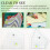5 Pezzi Quilting Template Set Macchina da Cucire Righello DIY Mano Patchwork Quilting Righello Trapunta Modelli Modelli Quadrati 6