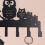 A Owl Key Holder Wall No Nail Hook Home Ornament 5