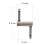 Z-Effect Adapter Guitar Effects Pedal Coupler Male to Male Offset Plug Adapter Cylindrical Threaded Adapter 6