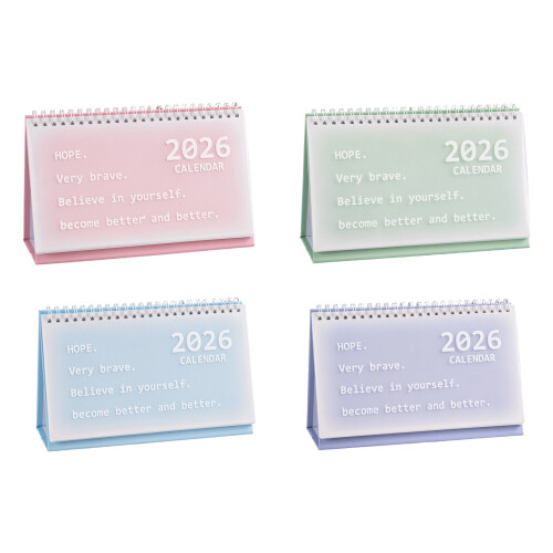 2026 monatlicher Desktop-Tischkalender, Tagesplaner,-Blau 1